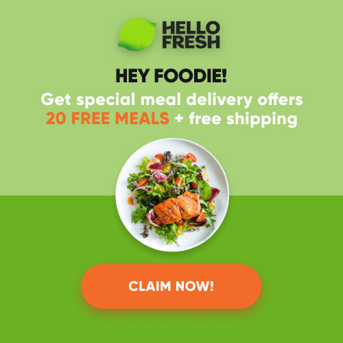 timer 20 FREE MEALS Hello